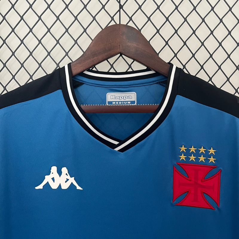 Camisa Vasco Da Gama Goleiro 24/25 Azul - Kappa Torcedor Masculina
