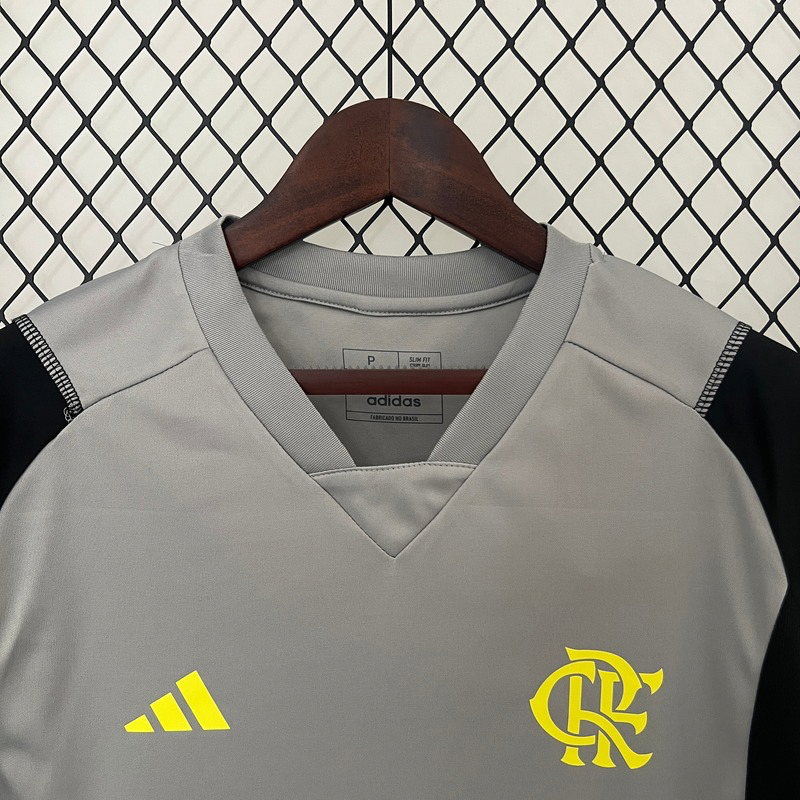 Camisa Flamengo Treino Cinza 24/25 - Adidas Feminina