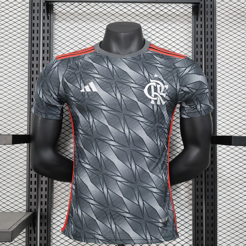 Camisa Flamengo III 24/25 - Adidas Jogador Masculina Cinza