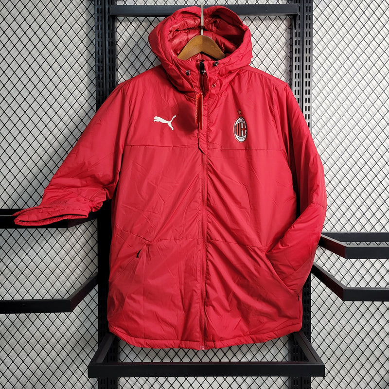 Jaqueta Corta Vento AC Milan 23/24 - Puma Vermelho