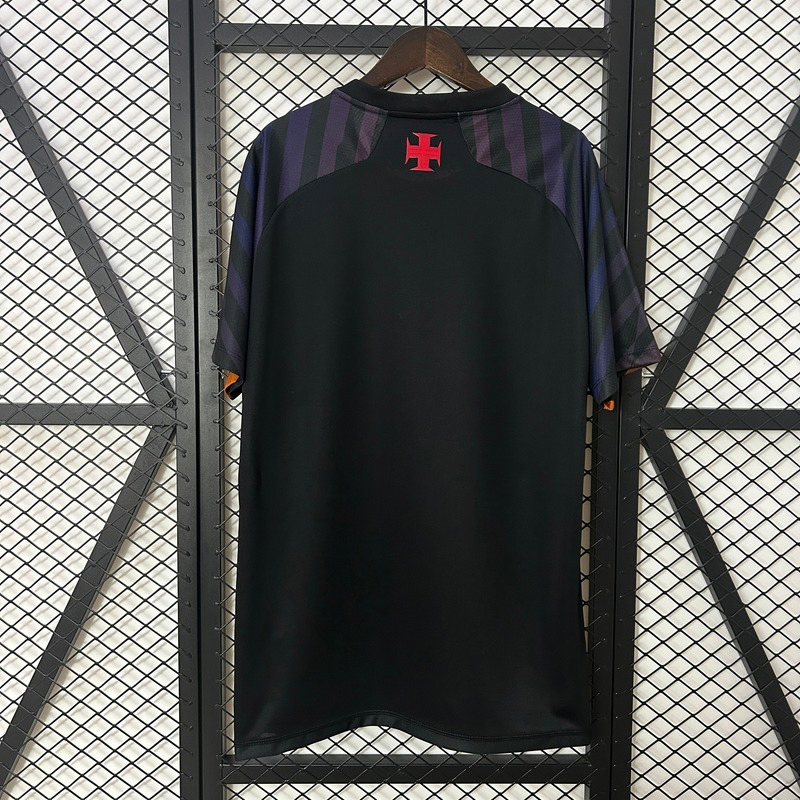 Camisa Vasco da Gama Treino 24/25 - Kappa Torcedor Masculina - Preta