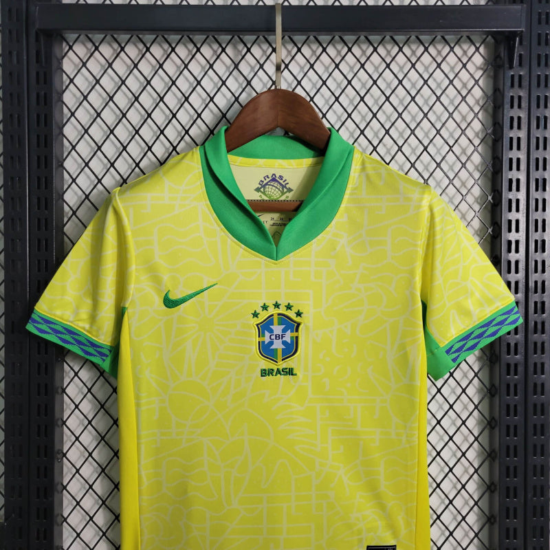 Kit Infantil Brasil Home 24/25 - Nike Infantil