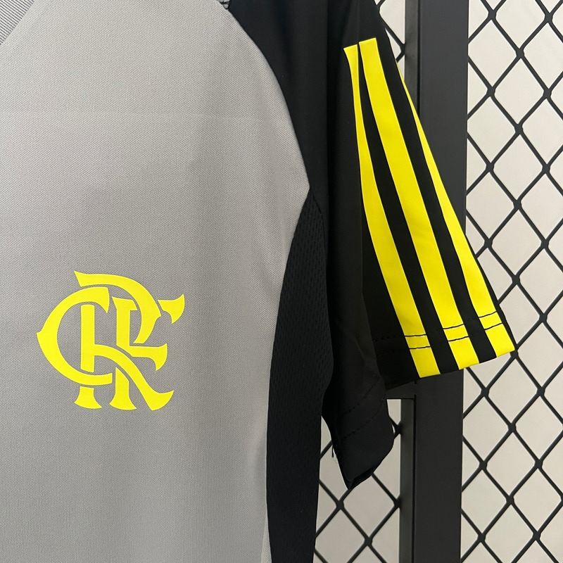 Camisa Flamengo Treino Cinza 24/25 - Adidas Feminina