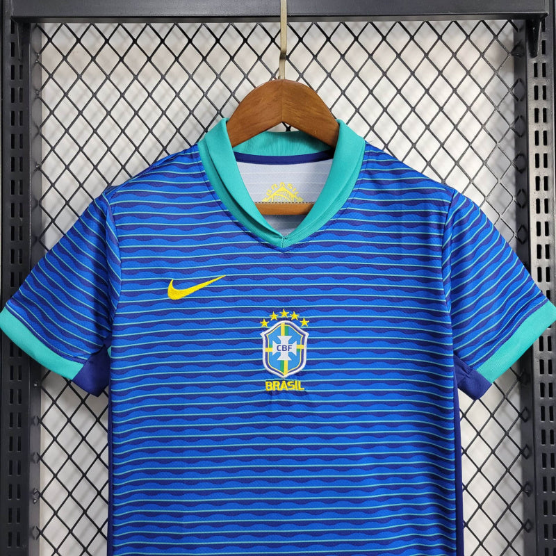 Kit Infantil Brasil Away 24/25 - Nike Infantil