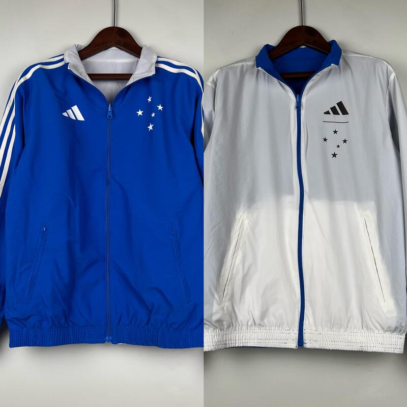 Jaqueta Corta Vento Cruzeiro 2023/24 Adidas Dupla Face