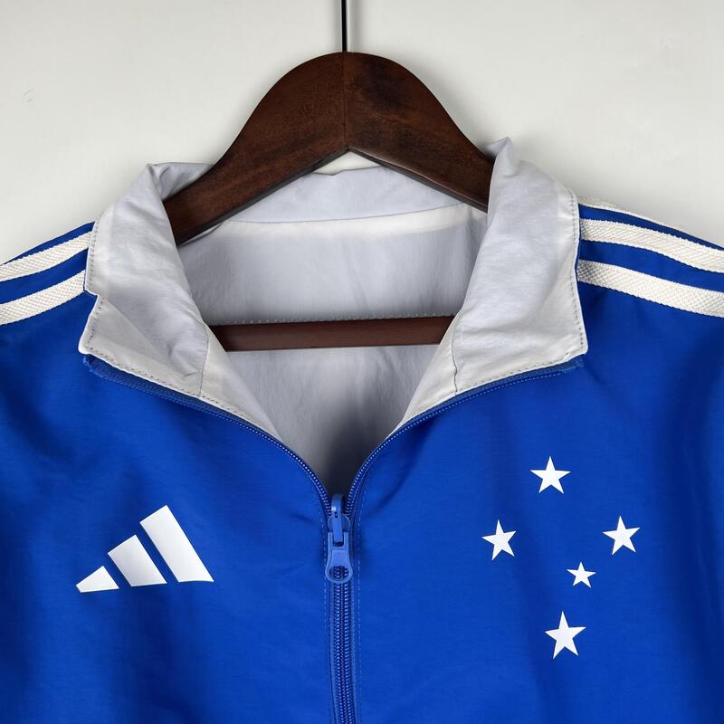 Jaqueta Corta Vento Cruzeiro 2023/24 Adidas Dupla Face