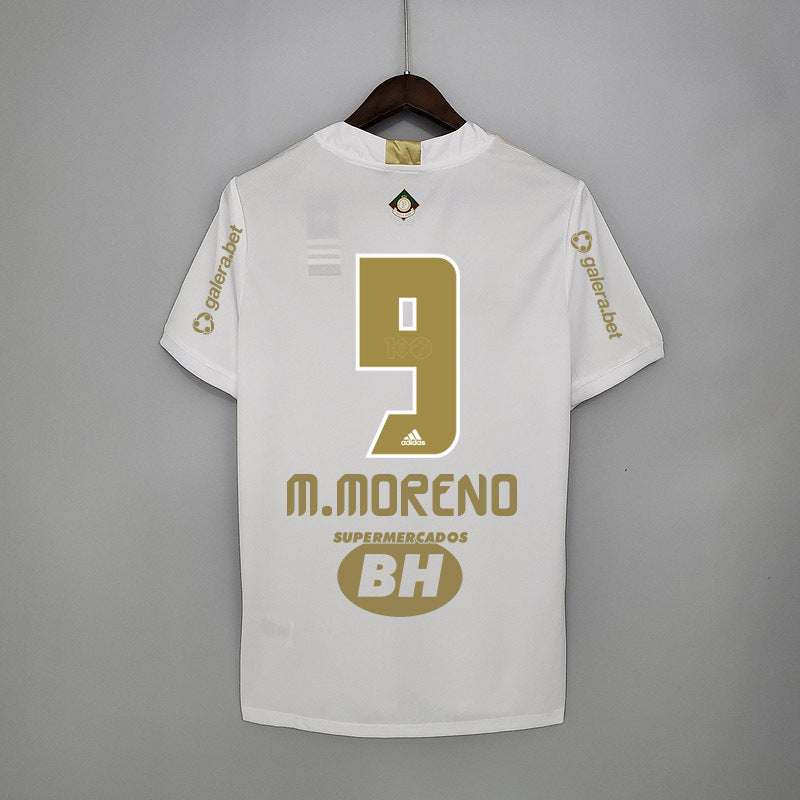 Camisa Cruzeiro Away Branca + Patrocínios Vermelha 21/22 - Adidas Versão Torcedor