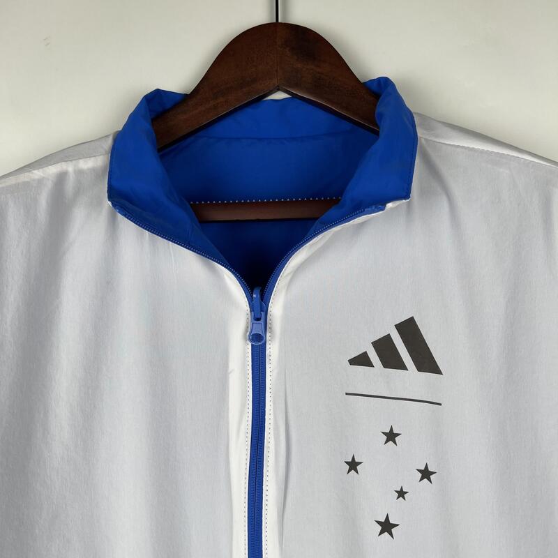 Jaqueta Corta Vento Cruzeiro 2023/24 Adidas Dupla Face