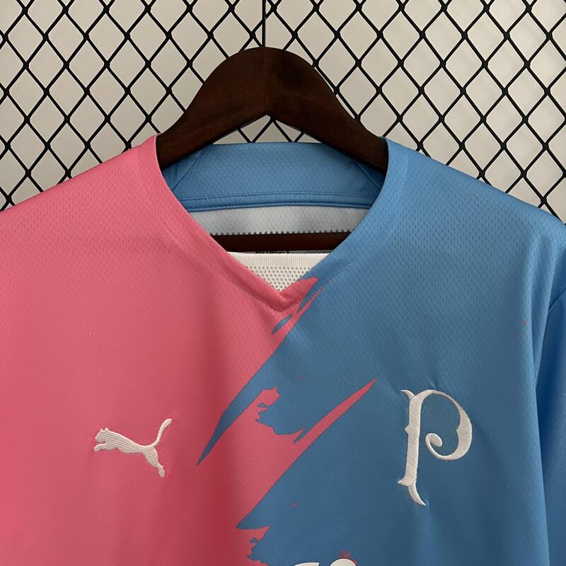 Camisa Palmeiras Edição Especial Rosa e Azul 23/24 - Puma Torcedor Masculina