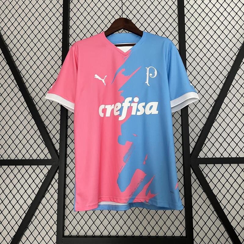 Camisa Palmeiras Edição Especial Rosa e Azul 23/24 - Puma Torcedor Masculina
